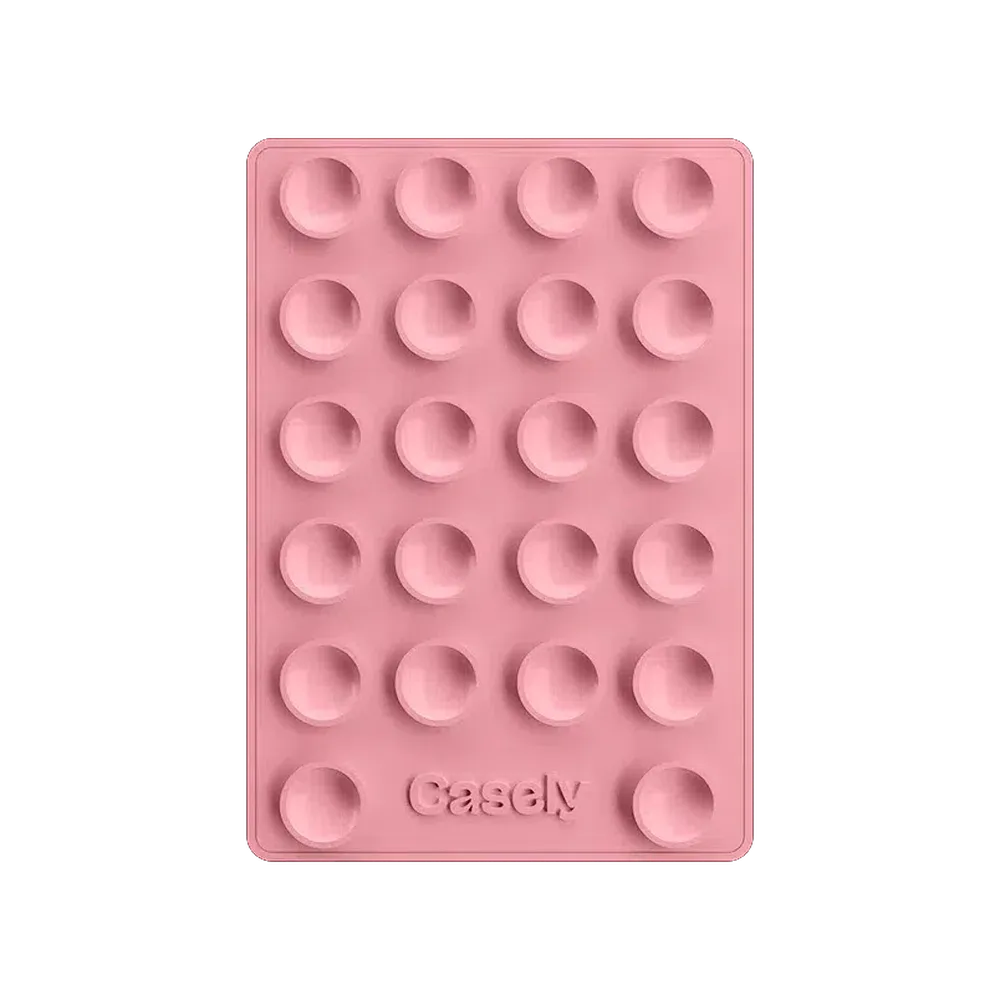 Grippy | Pink Silicone Suction Phone Mount with MagSafe