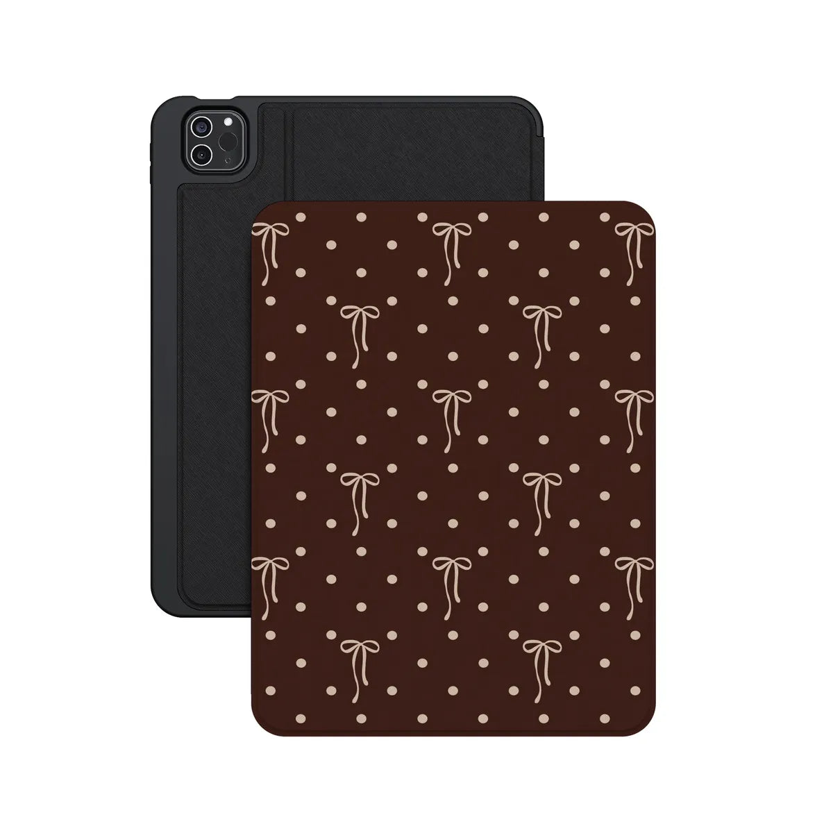 Teddy Bows | Brown Polka Dot iPad Case