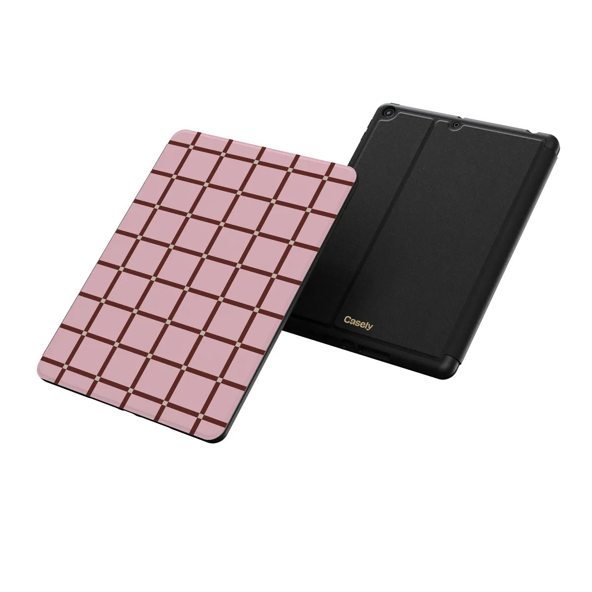 Uptown Gridlock | Pink Checkerboard iPad Case