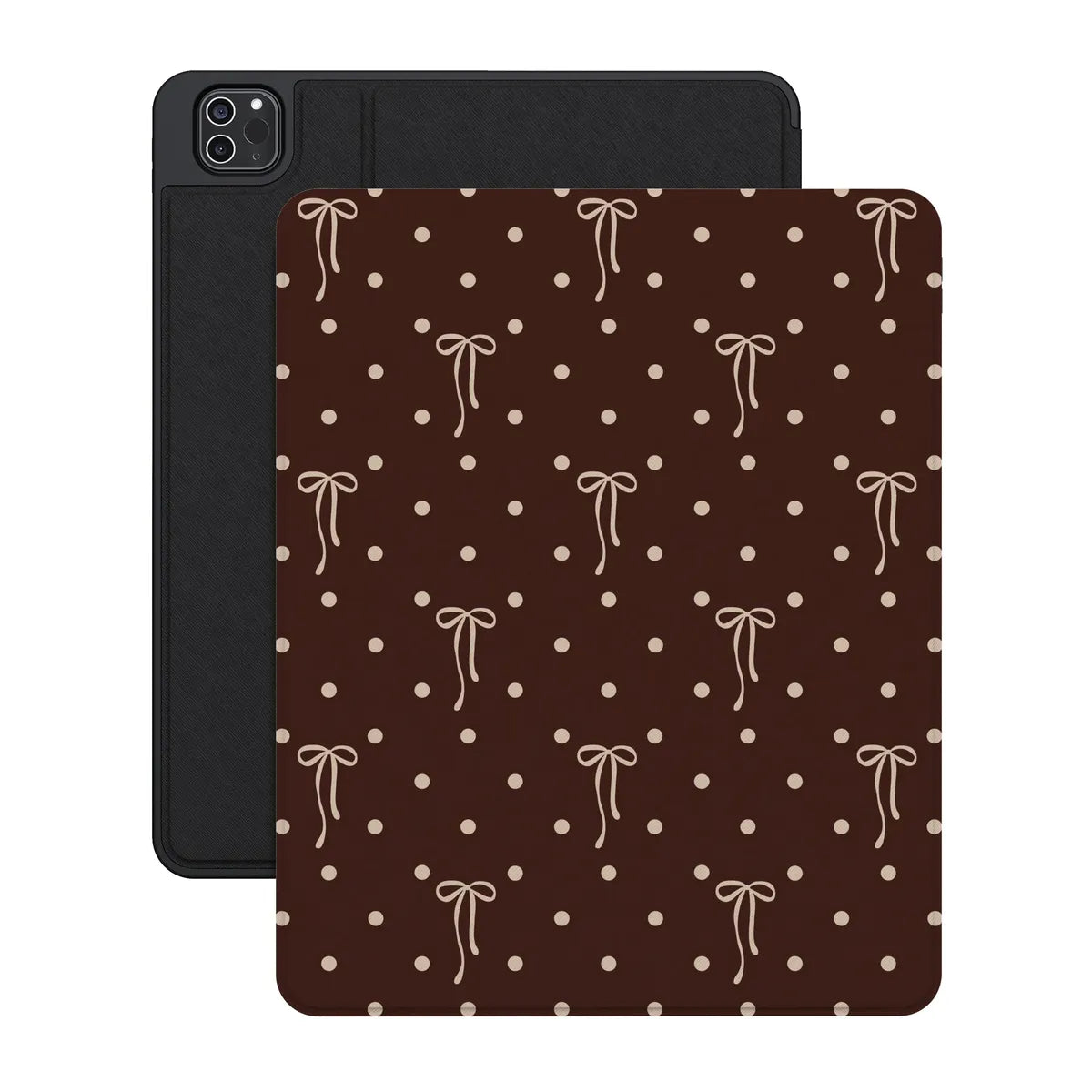 Teddy Bows | Brown Polka Dot iPad Case