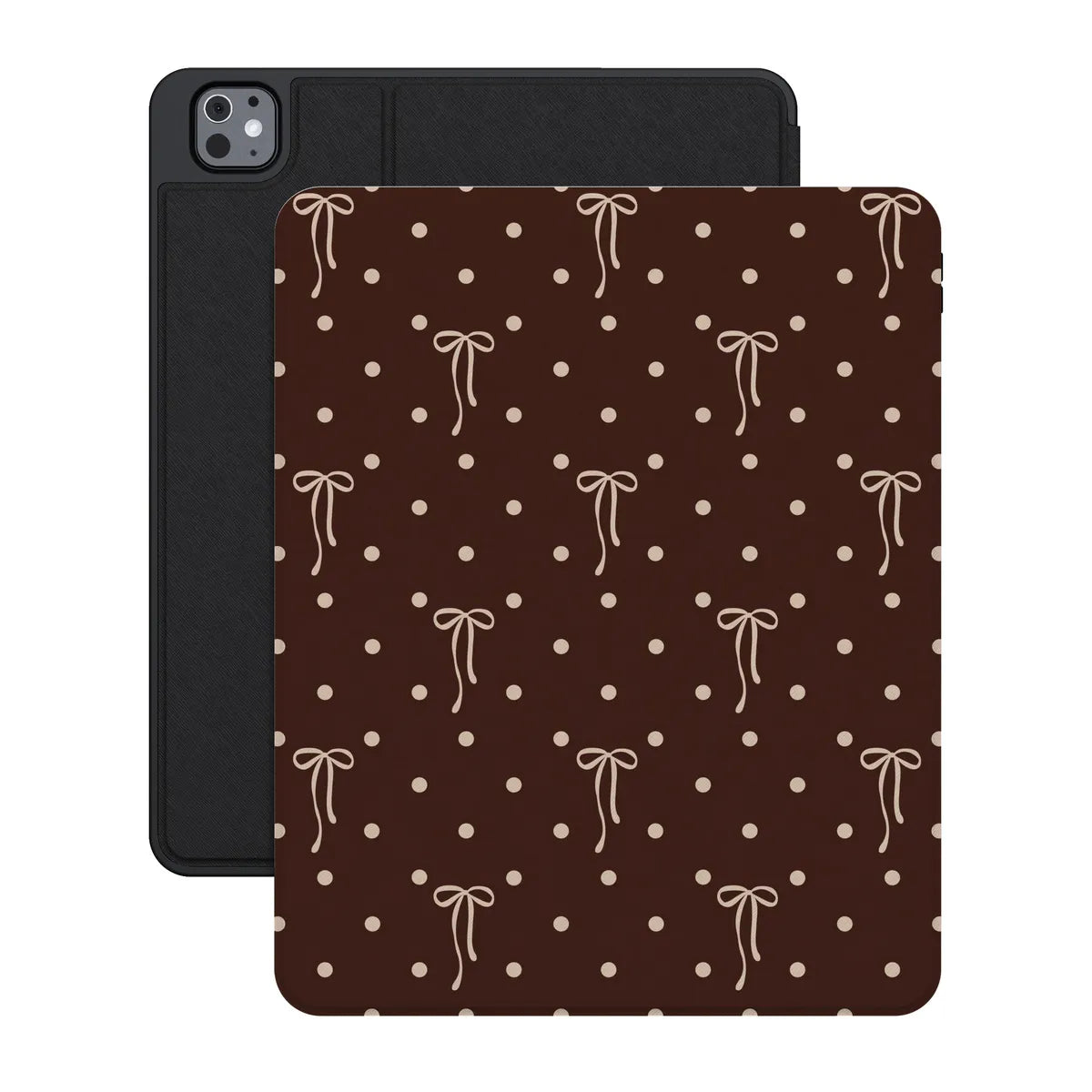 Teddy Bows | Brown Polka Dot iPad Case
